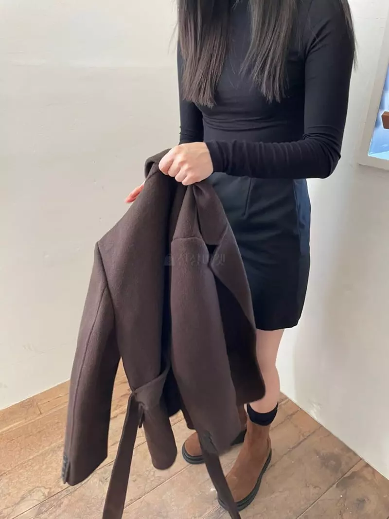 Nyunyu Wear - Korean Women Fashion - #momslook - Slit Jacket - 12