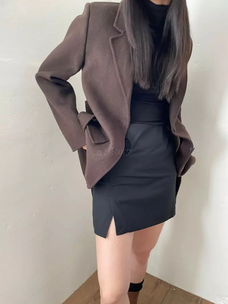 Nyunyu Wear - Korean Women Fashion - #momslook - Slit Jacket - 6