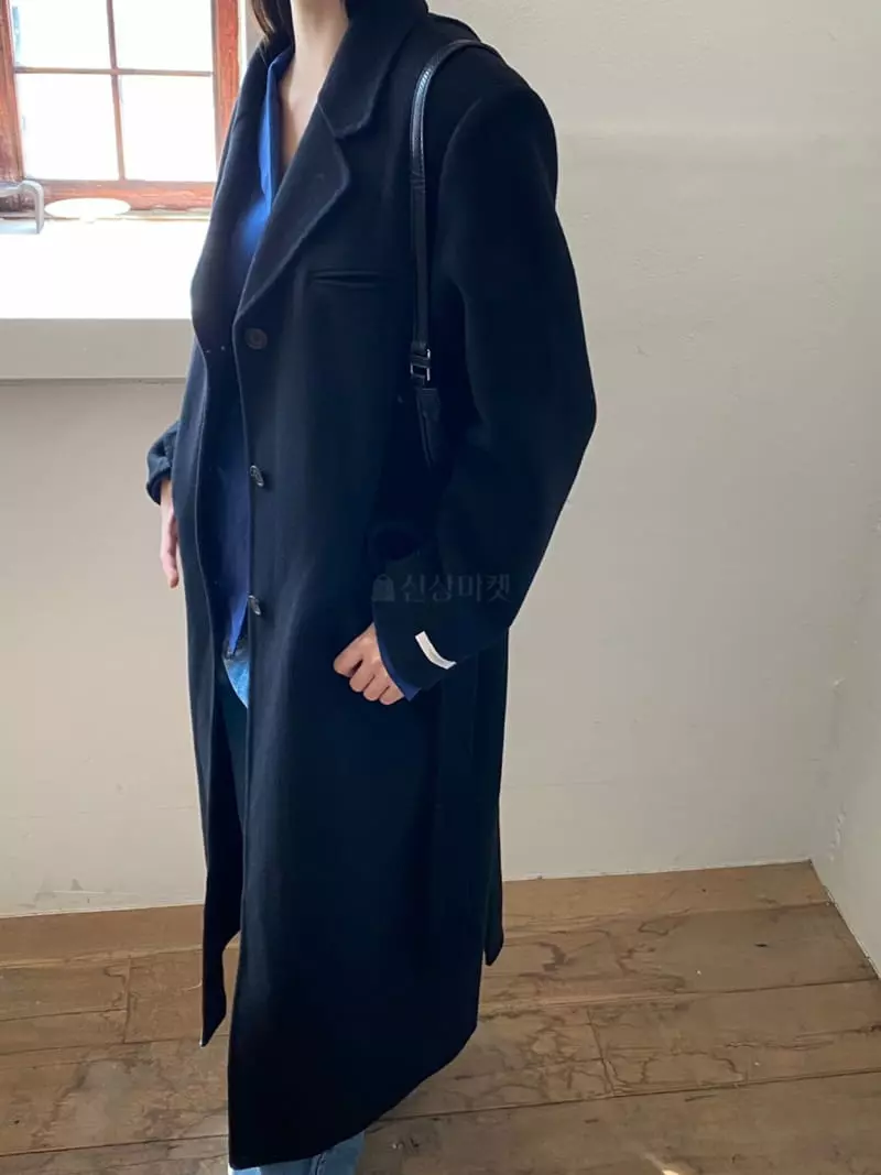 Nyunyu Wear - Korean Women Fashion - #momslook - Slit Long Coat - 11