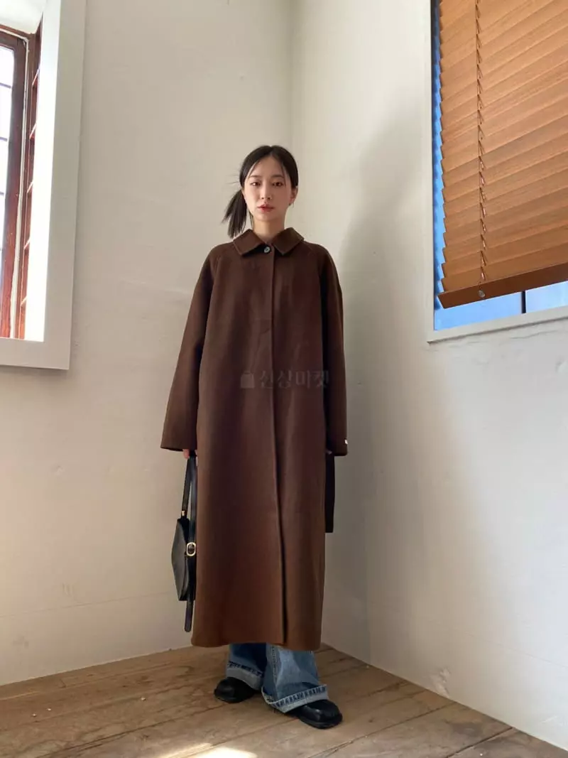 Nyunyu Wear - Korean Women Fashion - #womensfashion - Wrinkle Long Coat - 4