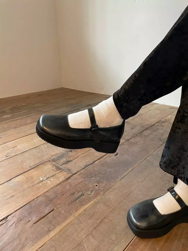 Nyunyu Wear - Korean Women Fashion - #momslook - Silver Loafer - 2