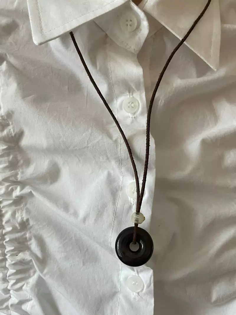 Nyunyu Wear - Korean Women Fashion - #momslook - Vintage One Necklace - 8