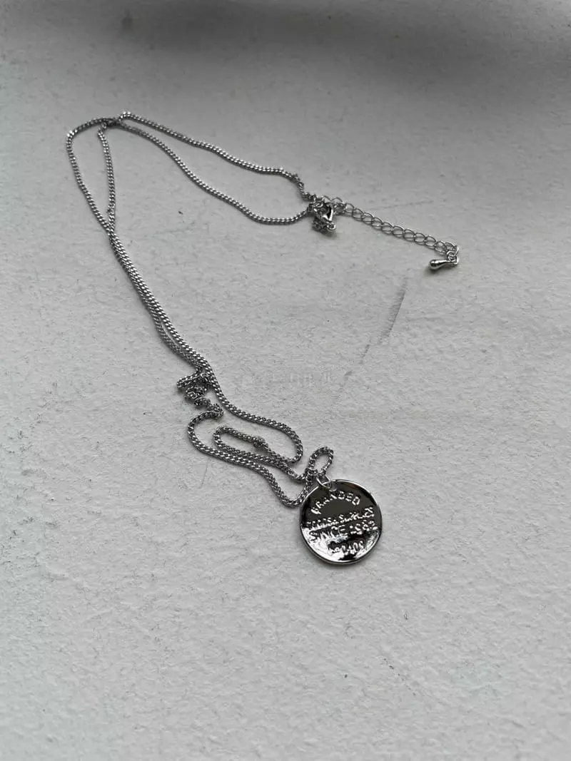 Nyunyu Wear - Korean Women Fashion - #momslook - Low Coin Necklace - 7