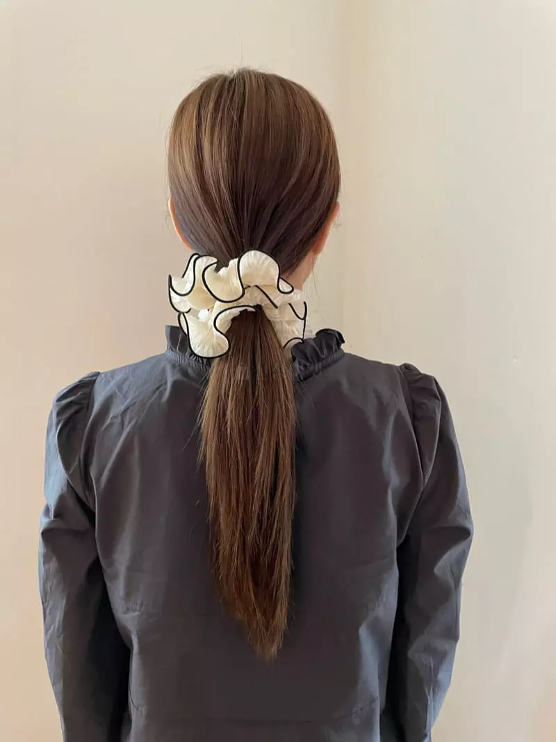Nyunyu Wear - Korean Women Fashion - #momslook - Frill Chou Hairring - 6