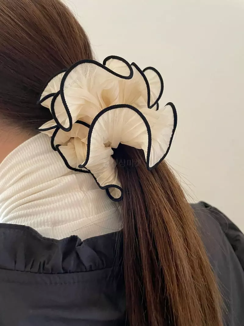 Nyunyu Wear - Korean Women Fashion - #momslook - Frill Chou Hairring - 8