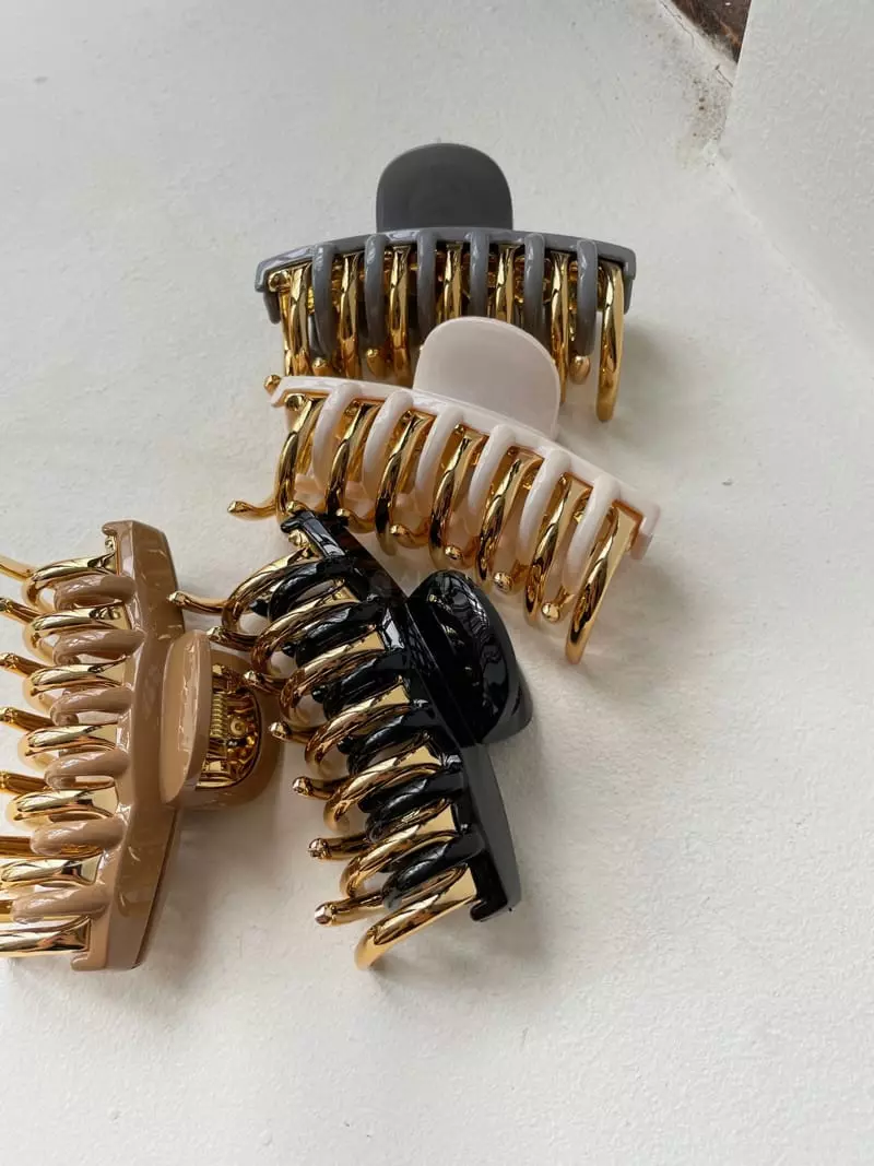 Nyunyu Wear - Korean Women Fashion - #momslook - Twice Gold Hairpin