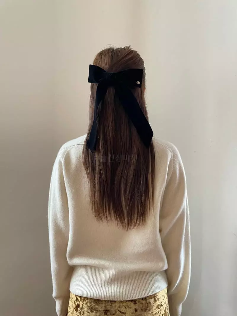 Nyunyu Wear - Korean Women Fashion - #momslook - Velbet Long Hairpin