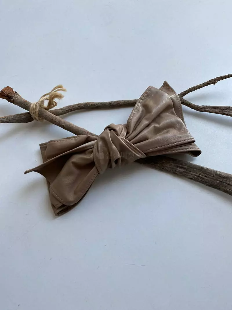 Nyunyu Wear - Korean Women Fashion - #momslook - Ribbon Leather Hairpin - 8