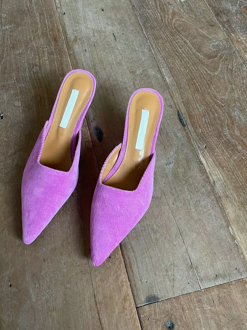 Nyunyu Wear - Korean Women Fashion - #vintagekidsstyle - Rib Flats - 4