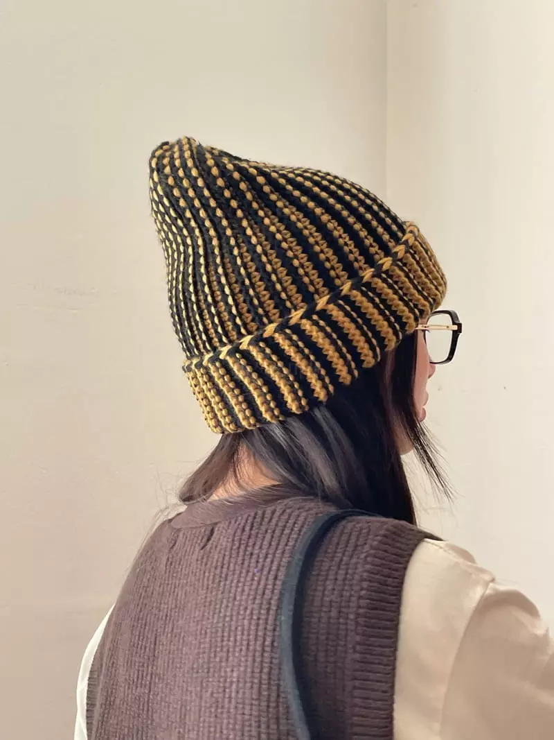 Nyunyu Wear - Korean Women Fashion - #pursuepretty - Stitch Warm Beanie - 2