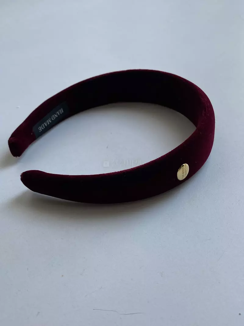 Nyunyu Wear - Korean Women Fashion - #restrostyle - Dotu Velbet Hairband - 8