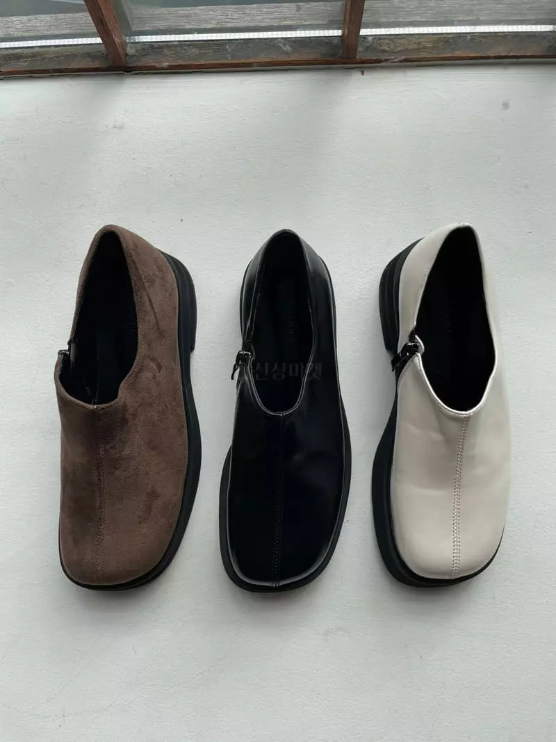 Nyunyu Wear - Korean Women Fashion - #shopsmall - One Zipper Loafer - 11