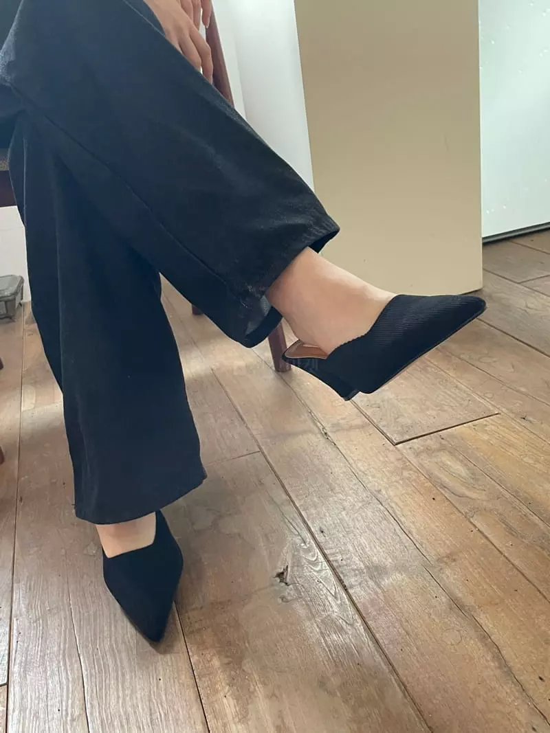 Nyunyu Wear - Korean Women Fashion - #shopsmall - Rib Flats - 7