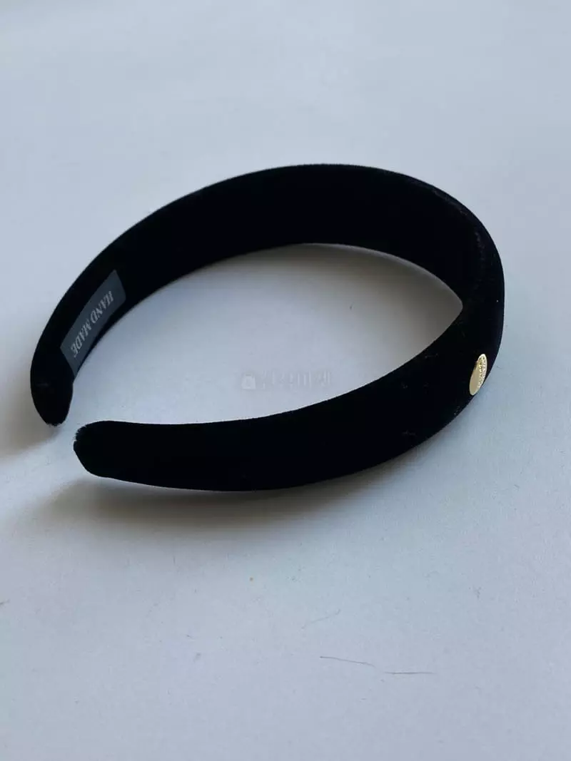 Nyunyu Wear - Korean Women Fashion - #thatsdarling - Dotu Velbet Hairband - 11