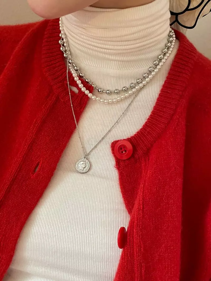 Nyunyu Wear - Korean Women Fashion - #thatsdarling - Ud Coin Necklace - 4