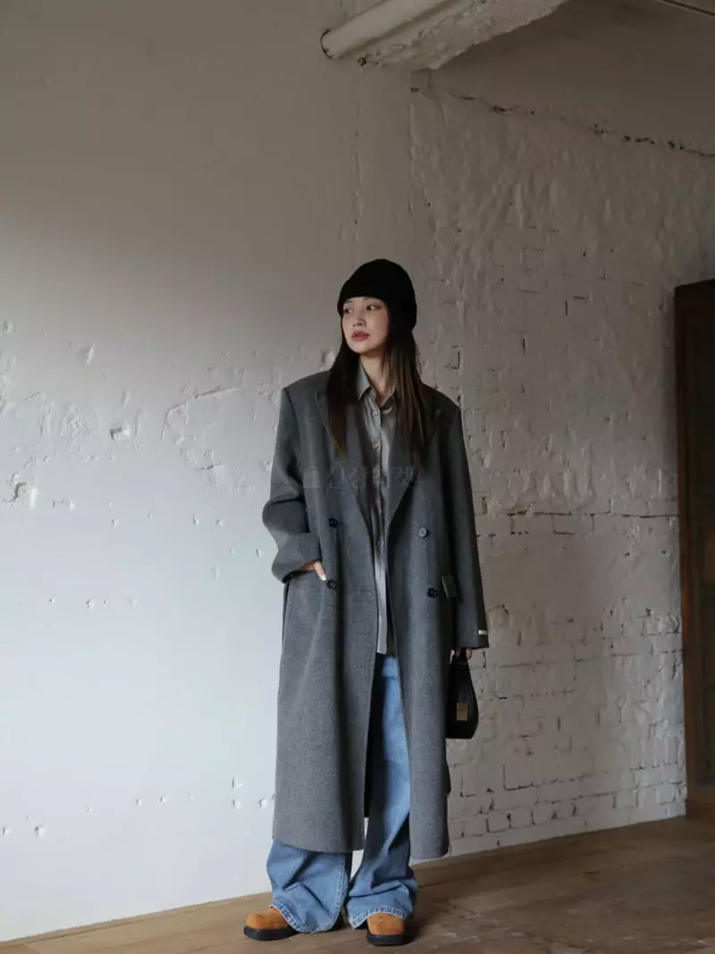 Nyunyu Wear - Korean Women Fashion - #vintageinspired - Double Coat - 12