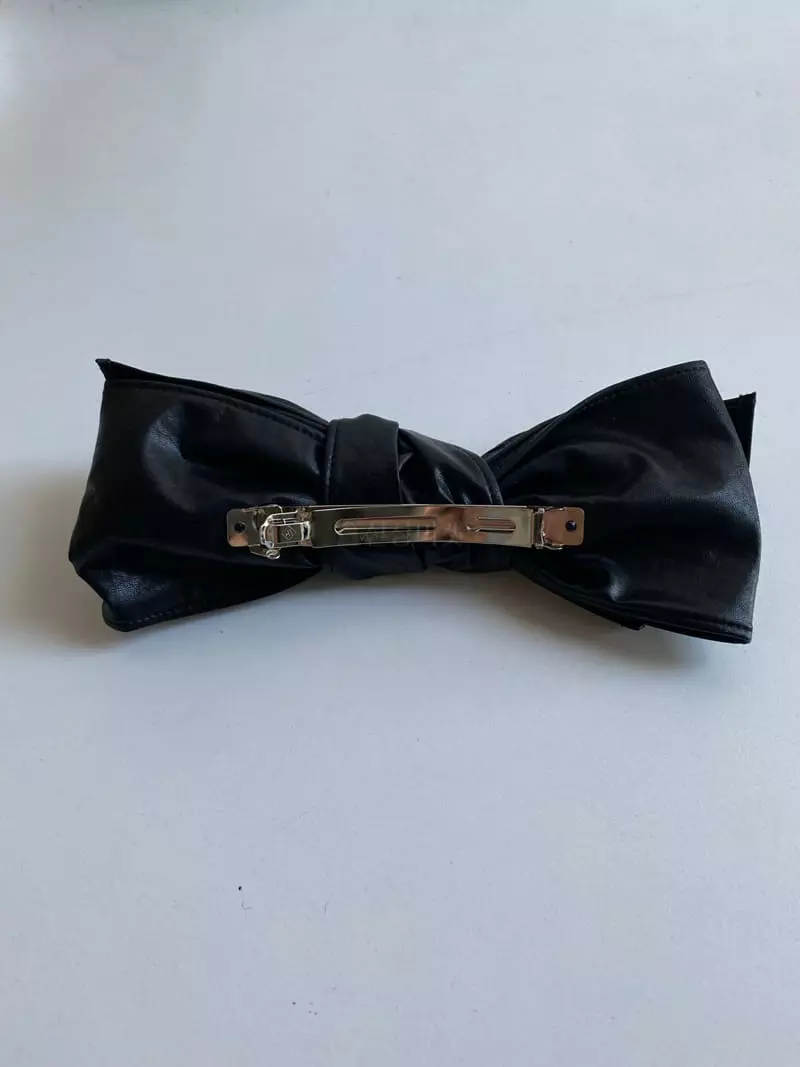 Nyunyu Wear - Korean Women Fashion - #vintageinspired - Ribbon Leather Hairpin - 12