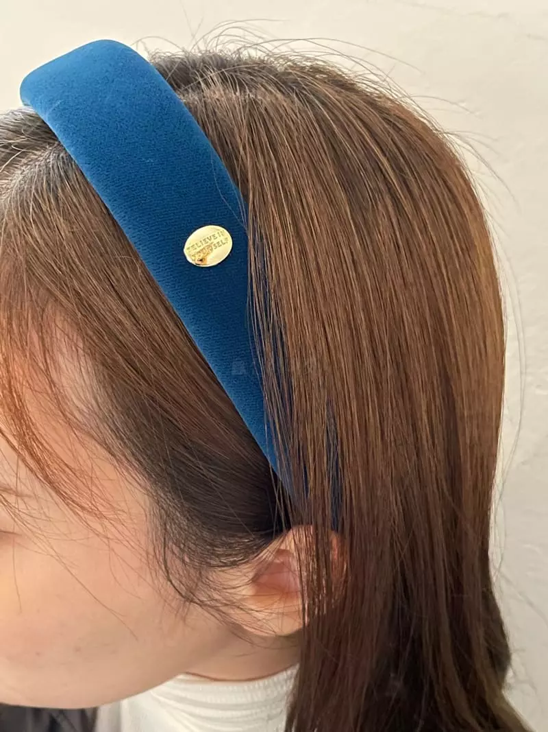 Nyunyu Wear - Korean Women Fashion - #vintageinspired - Dotu Velbet Hairband - 5
