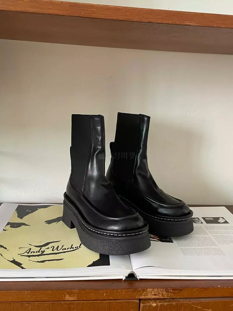 Nyunyu Wear - Korean Women Fashion - #vintageinspired - Slo Banding Boots - 4