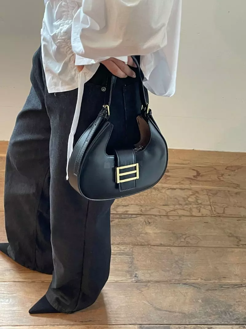 Nyunyu Wear - Korean Women Fashion - #womensfashion - Half Moon Bag - 6