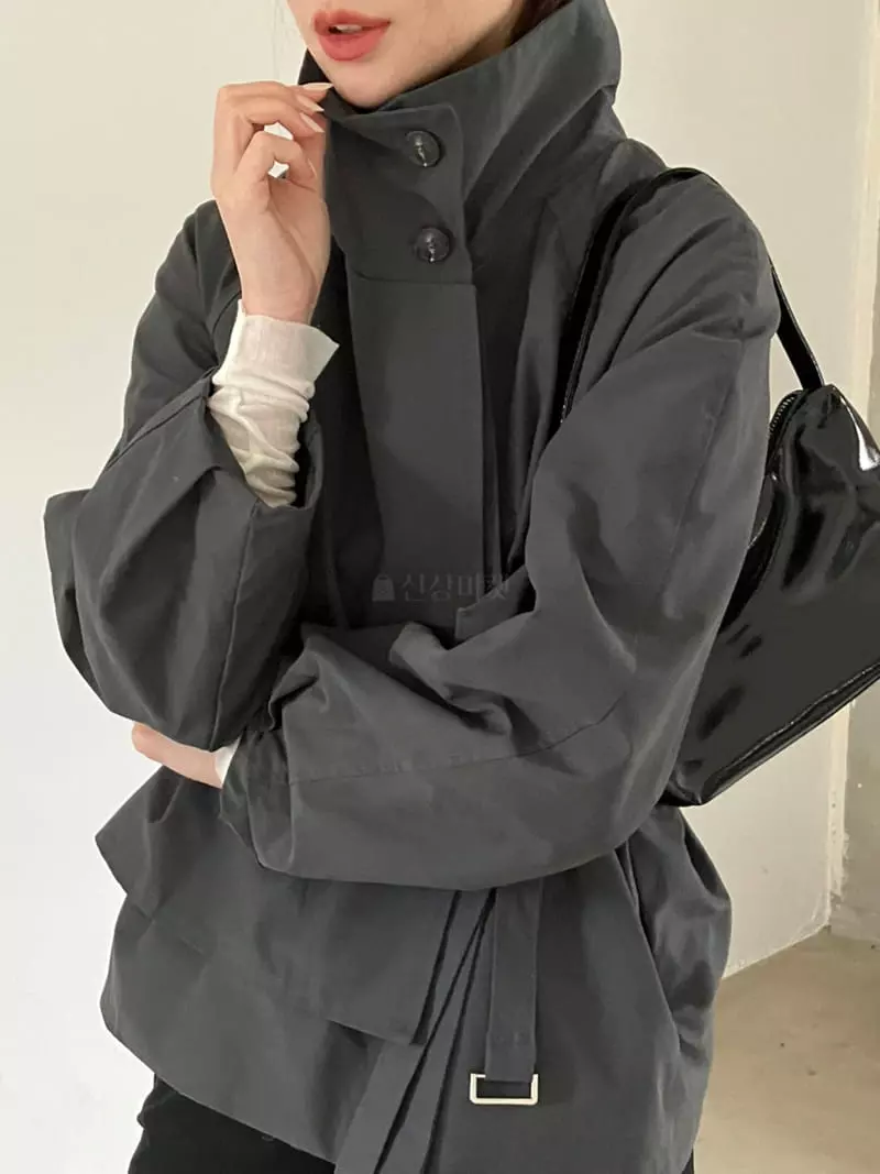 Nyunyu Wear - Korean Women Fashion - #womensfashion - High Neck Coat - 3