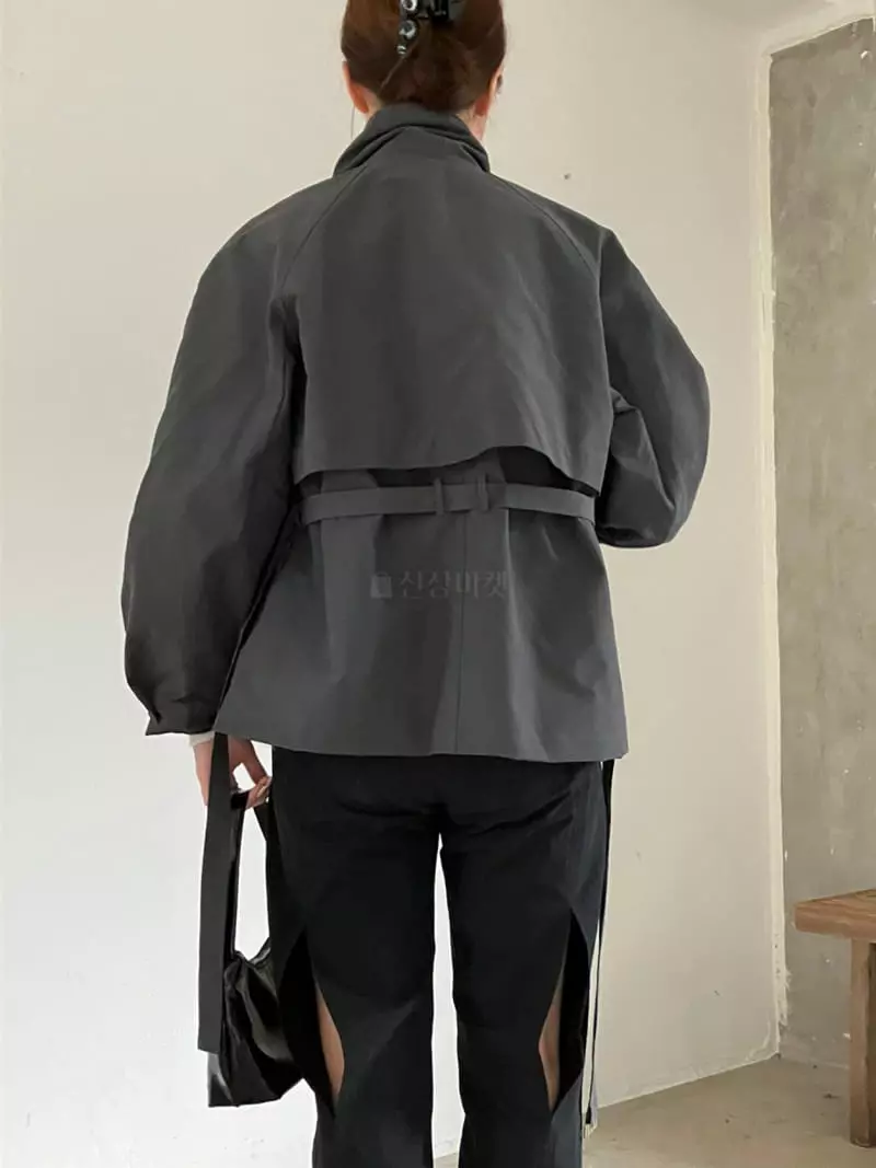 Nyunyu Wear - Korean Women Fashion - #womensfashion - High Neck Coat - 9