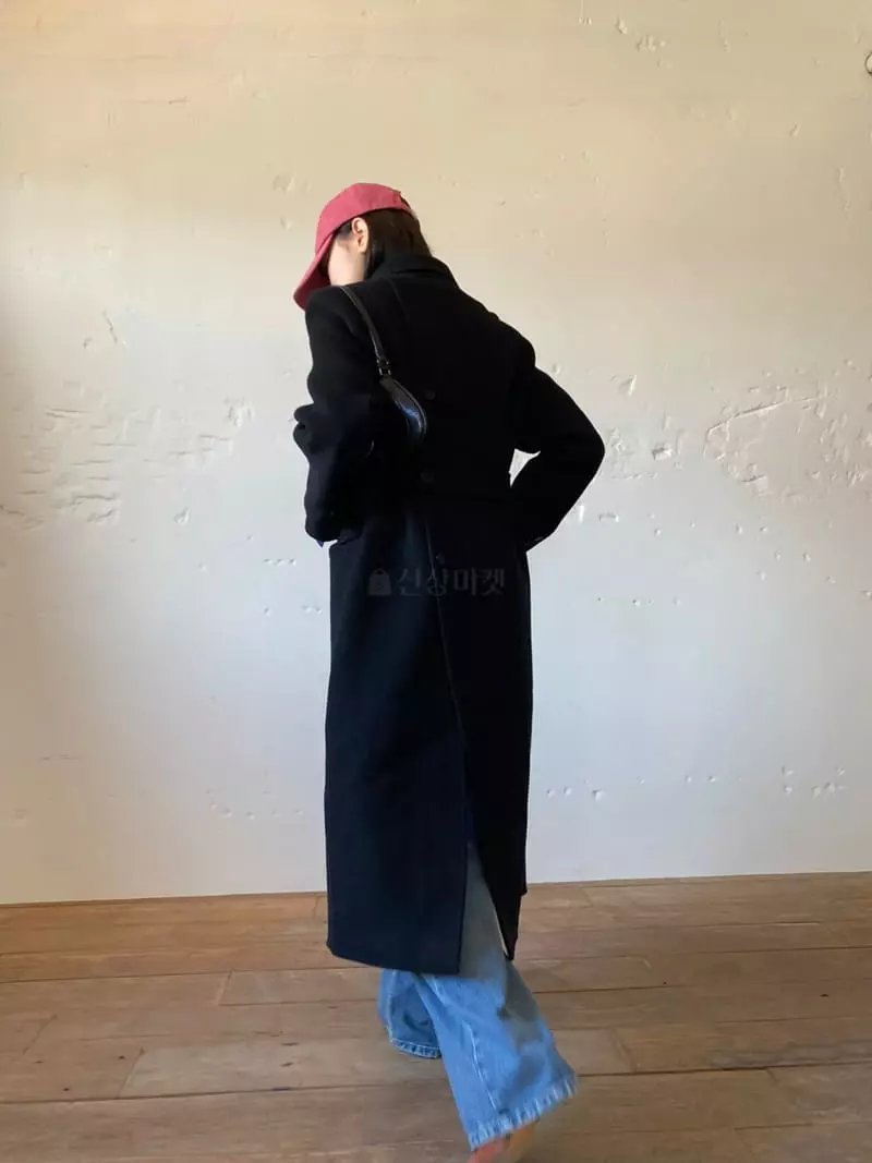 Nyunyu Wear - Korean Women Fashion - #momslook - Slit Long Coat - 4