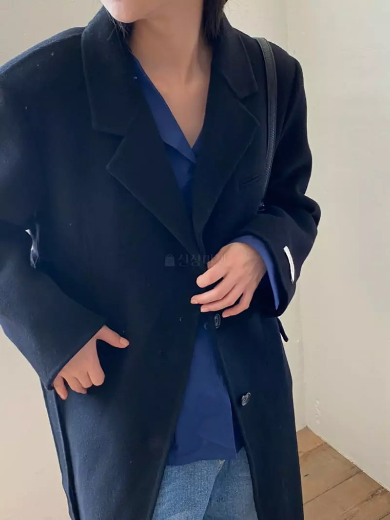Nyunyu Wear - Korean Women Fashion - #womensfashion - Slit Long Coat - 8