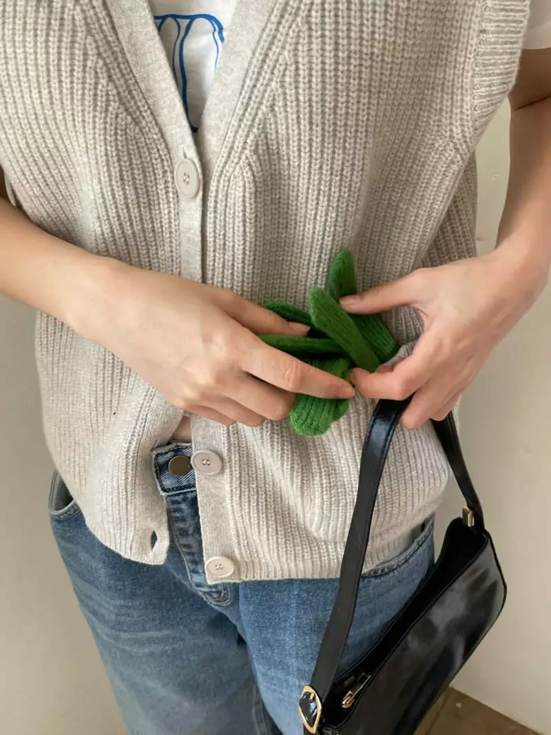 Nyunyu Wear - Korean Women Fashion - #womensfashion - Short Rib Gloves - 9