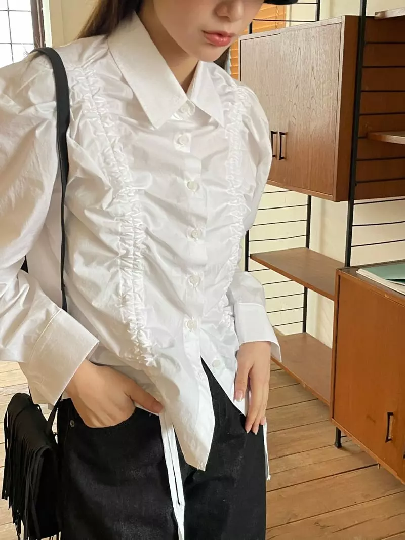 Nyunyu Wear - Korean Women Fashion - #womensfashion - Mug Blouse - 12