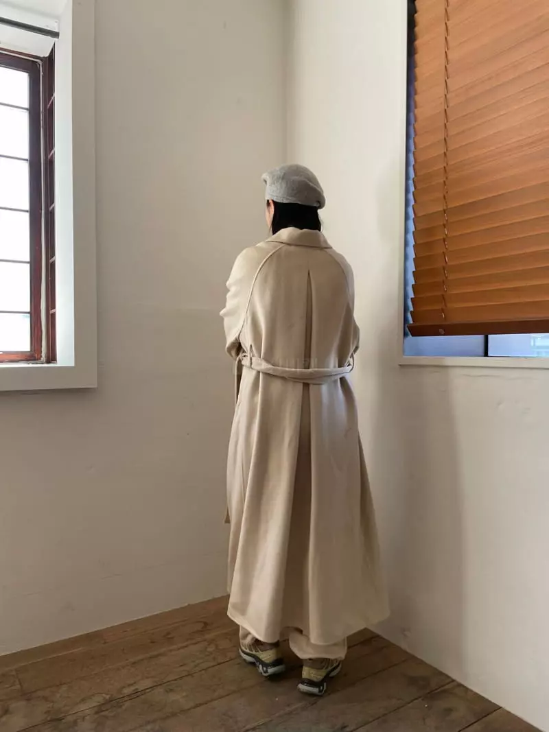 Nyunyu Wear - Korean Women Fashion - #womensfashion - Wrinkle Long Coat - 11