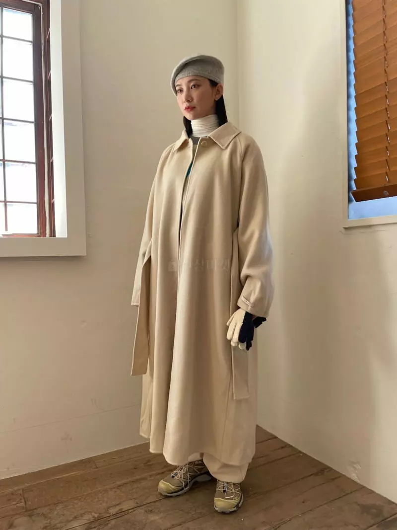 Nyunyu Wear - Korean Women Fashion - #womensfashion - Wrinkle Long Coat - 7