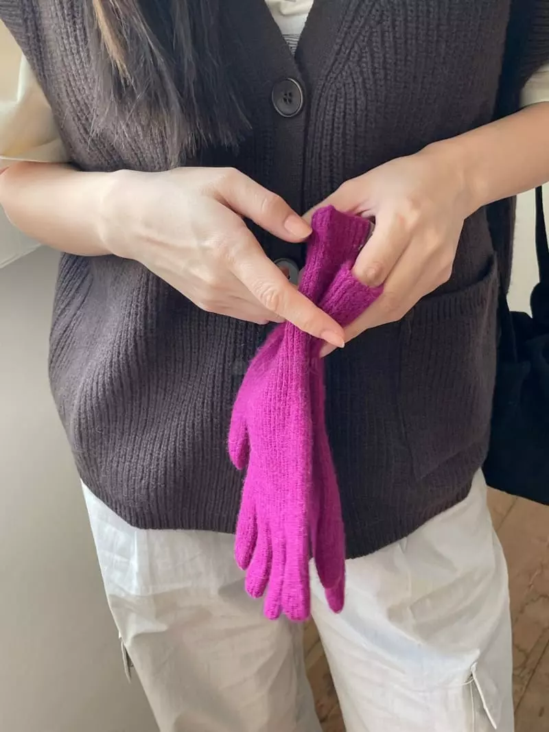 Nyunyu Wear - Korean Women Fashion - #womensfashion - Long Rib Gloves - 3