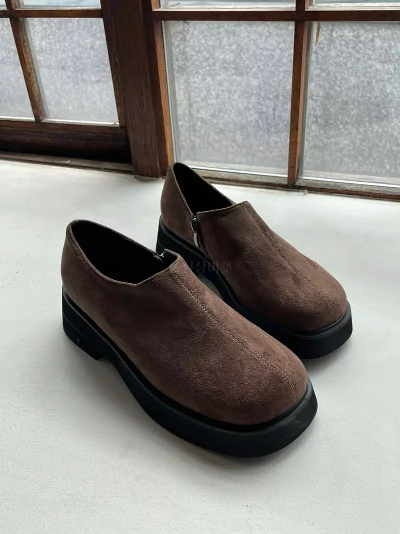 Nyunyu Wear - Korean Women Fashion - #womensfashion - One Zipper Loafer - 5