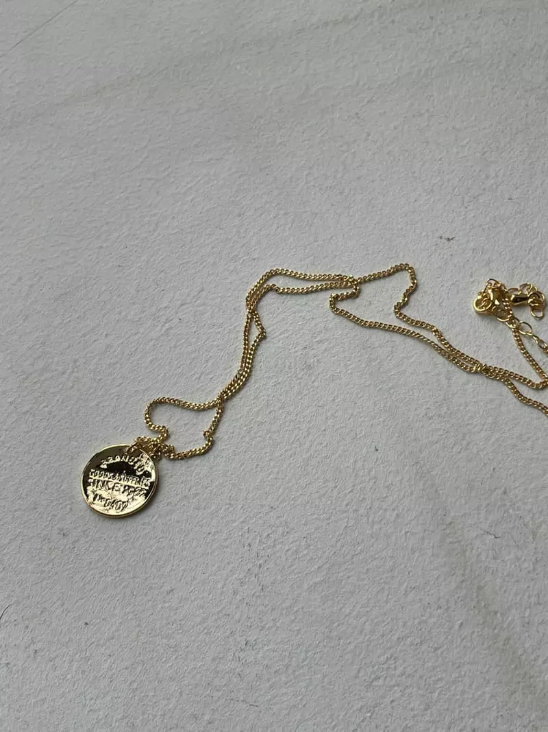 Nyunyu Wear - Korean Women Fashion - #momslook - Low Coin Necklace - 4