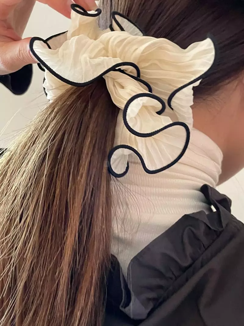 Nyunyu Wear - Korean Women Fashion - #womensfashion - Frill Chou Hairring - 5