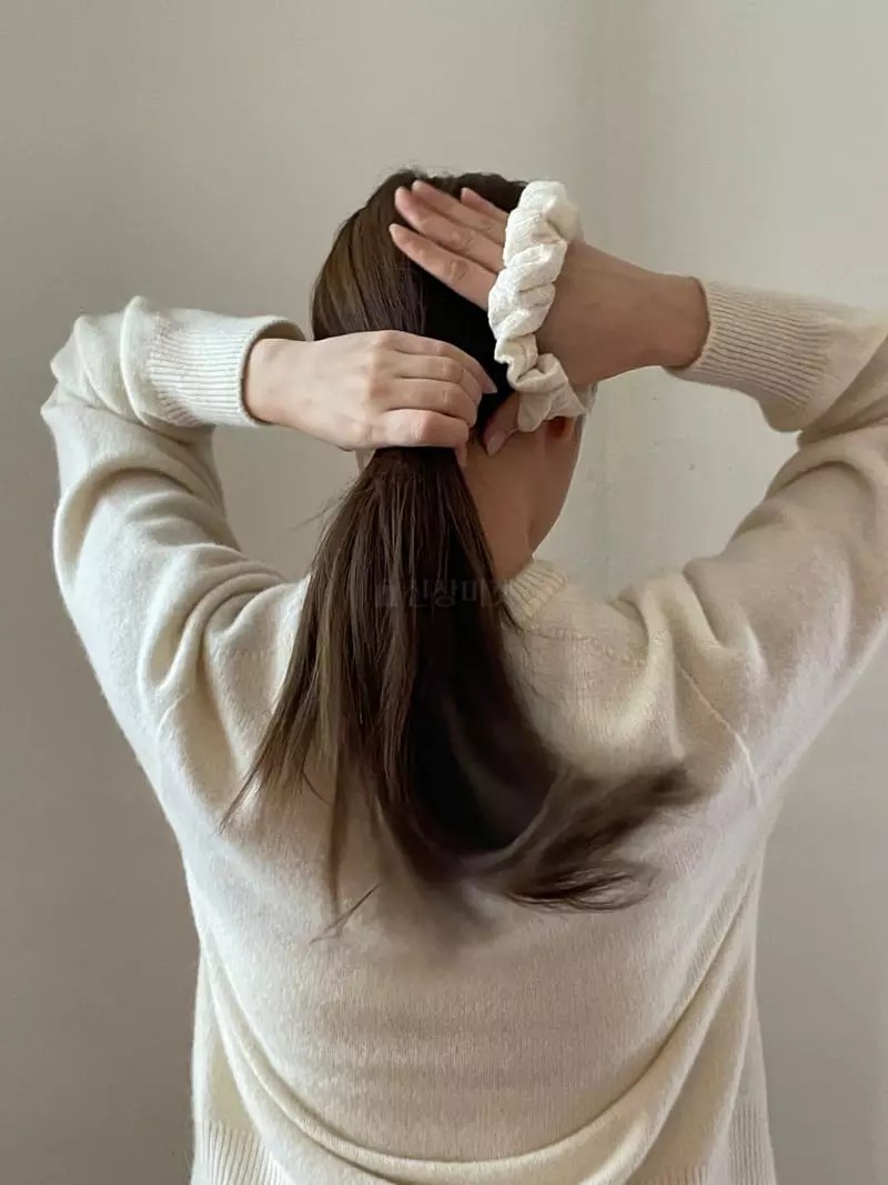 Nyunyu Wear - Korean Women Fashion - #momslook - Twid Chou Hairring - 4
