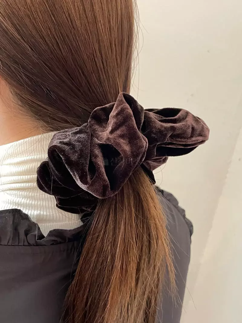 Nyunyu Wear - Korean Women Fashion - #momslook - Big Leather Hairring - 4