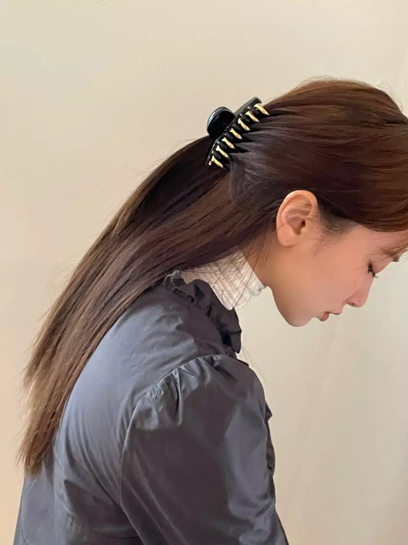 Nyunyu Wear - Korean Women Fashion - #womensfashion - Twice Gold Hairpin - 6