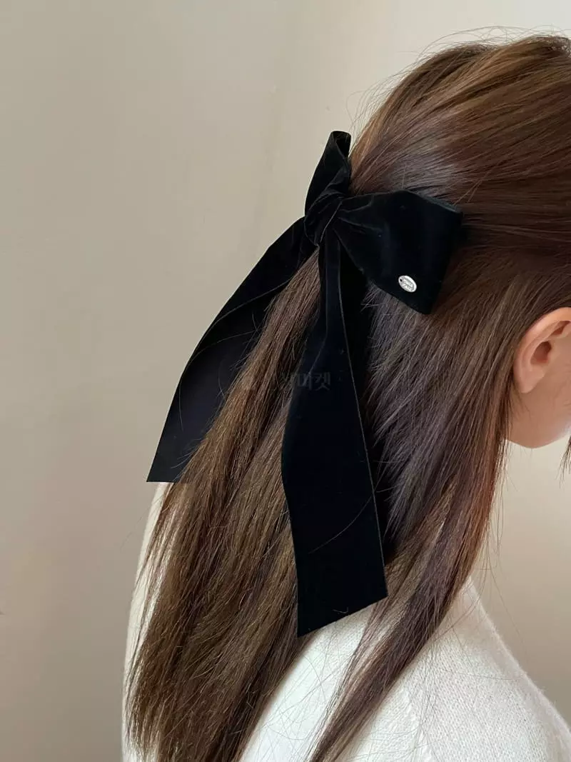 Nyunyu Wear - Korean Women Fashion - #momslook - Velbet Long Hairpin - 4