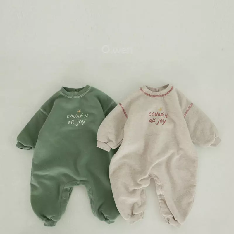 O Wen - Korean Baby Fashion - #babyoninstagram - Count Fleece Bodysuit - 3