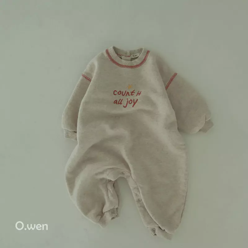 O Wen - Korean Baby Fashion - #babyoninstagram - Count Fleece Bodysuit - 4