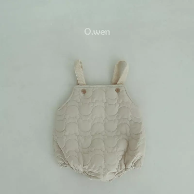 O Wen - Korean Baby Fashion - #babyootd - Teddy Quilting Bodysuit