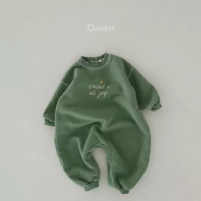 O Wen - Korean Baby Fashion - #babyoutfit - Count Fleece Bodysuit - 6