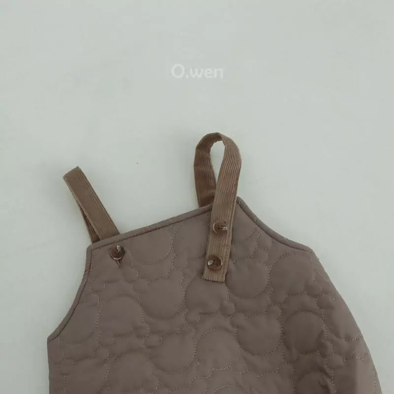 O Wen - Korean Baby Fashion - #babyoutfit - Teddy Quilting Bodysuit - 2