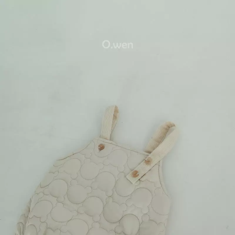 O Wen - Korean Baby Fashion - #babyoutfit - Teddy Quilting Bodysuit - 4