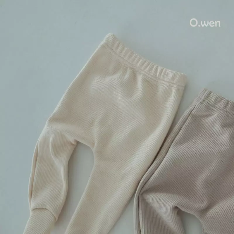 O Wen - Korean Baby Fashion - #babywear - Cozy Foot Leggings - 3