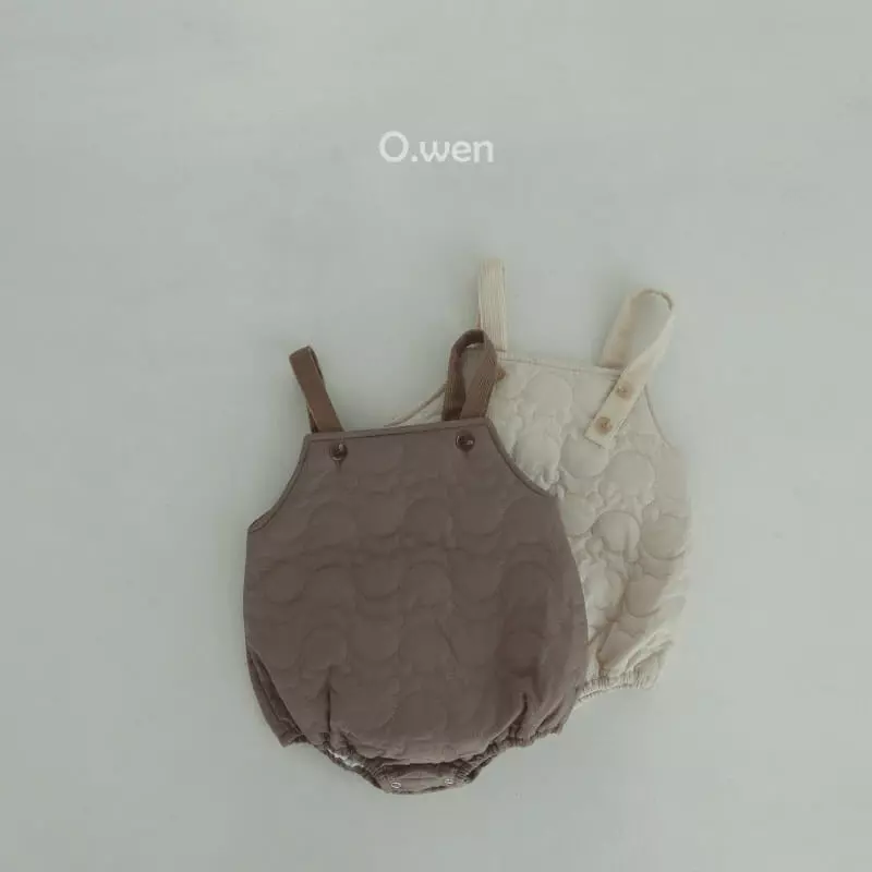 O Wen - Korean Baby Fashion - #onlinebabyboutique - Teddy Quilting Bodysuit - 5