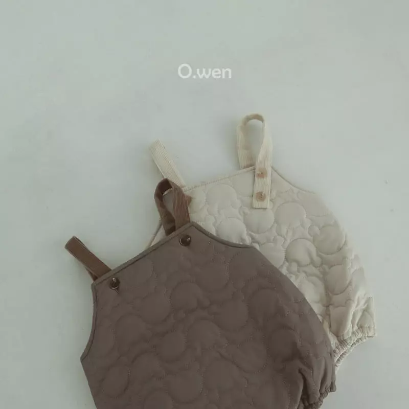 O Wen - Korean Baby Fashion - #onlinebabyshop - Teddy Quilting Bodysuit - 6