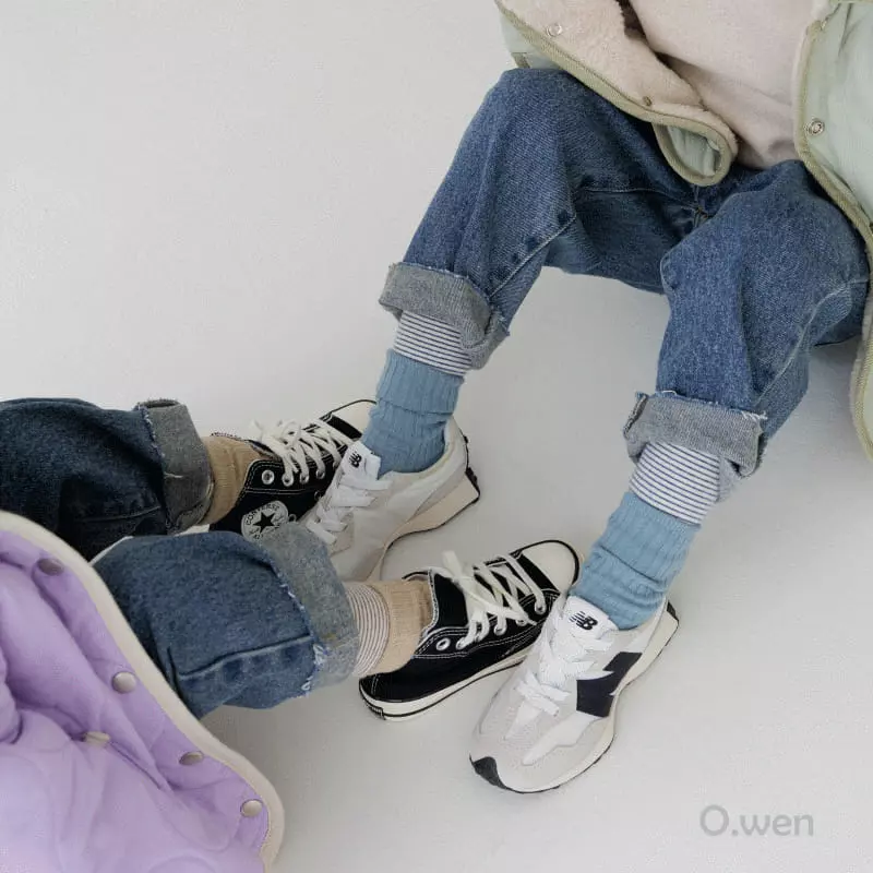 O Wen - Korean Children Fashion - #childofig - Stripes Leggings - 5